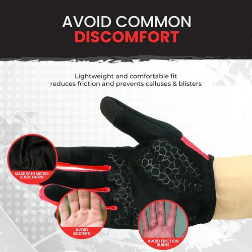 Miniatura 4 de Guantes de bicicleta para hombres y mujeres con almohadilla antideslizante que absorbe los golpes, guantes de ciclismo ligeros para dedos completos
