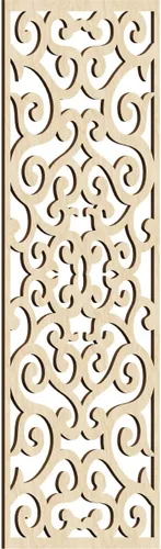 Miniatura 107 de Eveline - Paneles decorativos de pared de madera con calado, 13 3/8 pulgadas de ancho x 34 3/8 pulgadas de alto x 3/8 de alto, roble rojo rojo