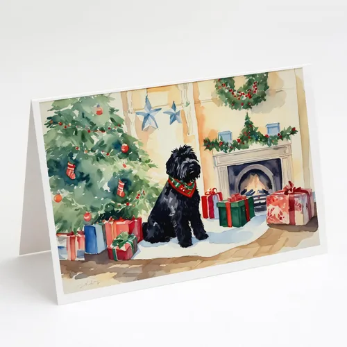 Miniatura 41 de Caroline's Treasures DAC2753GCA7P Paquete de 8 tarjetas de felicitación navideña acogedora de Husky siberiano Tarjetas en blanco con sobres