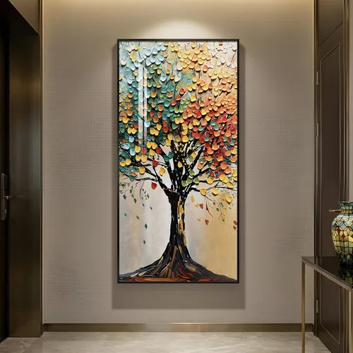 Miniatura 27 de Arte de pared botánico vintage con marco grande para sala de estar, impresiones de pintura en lienzo floral rústico neutro, cuadro retro de flores