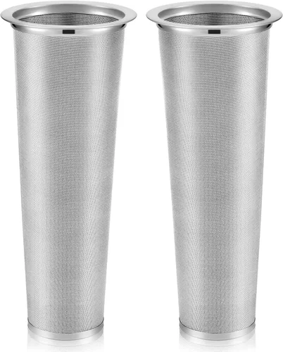 Miniatura 7 de 2 filtros de café frío de acero inoxidable, filtro de café y té, colador de malla para tarros de conservas de boca ancha, máquina de té helado
