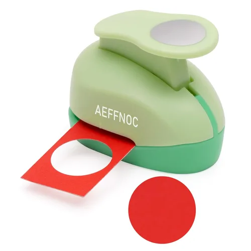 AEFFNOC Perforadora circular de 1 pulgada (0.984 in), perforadora de círculo, cortador de perforación, un perforador, perforadora de palanca para