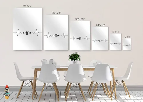 Miniatura 5 de HB Art Design Coffee Happiness Line Art 3 Panel Metal Print Set Wall Art Coffee Bar Decor Coffee Signs Kitchen Wall Decor Dining Room Restaurant