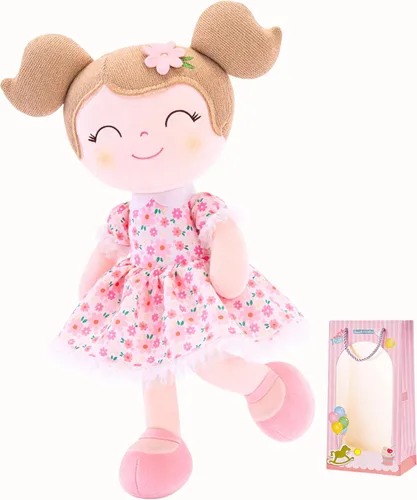 Miniatura 17 de Gloveleya Muñeca bebé niña regalos juguetes de peluche muñecas suaves regalos bebé niña cereza rojo 15 pulgadas con caja de regalo Nuevo