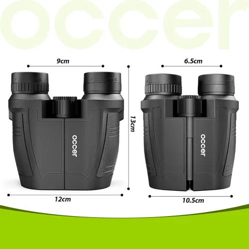 Miniatura 9 de Occer Prismáticos compactos de 12 x 32 pulgadas para adultos de alta potencia, binoculares grandes para niños, binoculares de fácil enfoque