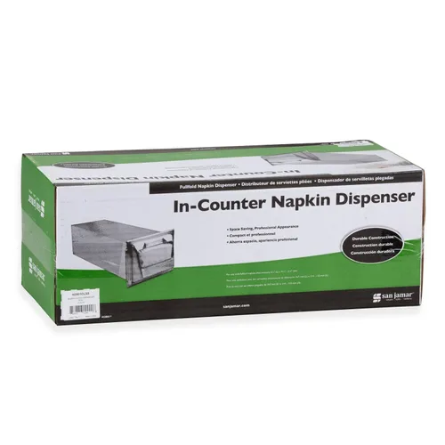 Miniatura 9 de San Jamar Dispensador de servilletas – Dispensador de servilletas de restaurante de acero inoxidable, unidad de mostrador, capacidad para 750
