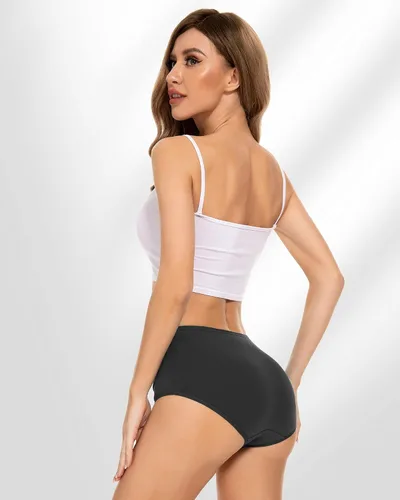 Miniatura 3 de RUIXUE Womens Period Underwear Heavy Flow Menstrual Period Panties Leak-Proof Hipster Panty for Female Teens Girls 3 Pack