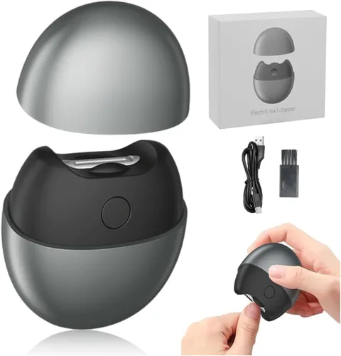 Cortaúñas eléctrico automático 3 en 1, recortador de uñas automático con luz y almacenamiento de restos de uñas, cortaúñas eléctrico para personas