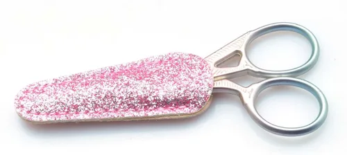 Miniatura 3 de Juego de funda de tijera de 6 piezas, piel sintética, ambidiestro, estilo moderno, contemporáneo, colores brillantes, perfecto para coser, Glitter