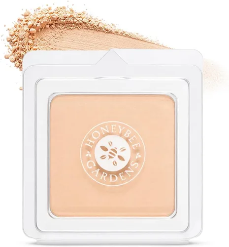 Miniatura 9 de Honeybee Gardens Recambio de base de polvo mineral prensado, bronceado medio, cobertura de luz ajustable, base de polvo prensado mate, hecha sin