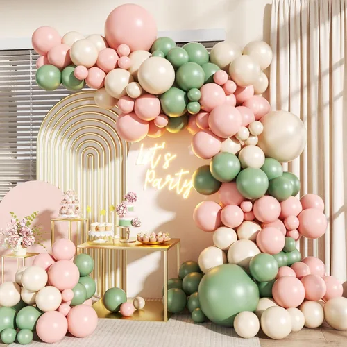 Miniatura 11 de Kit de arco de guirnalda de globos de color azul, blanco y plateado, 140 piezas globos de confeti azul marino claro metálico plateado y blanco