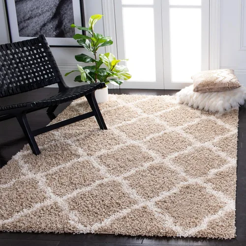 Miniatura 96 de Safavieh - Dallas Shag Collection SGD257A - Alfombra de área con diseño de enrejado de 10 x 14 pies