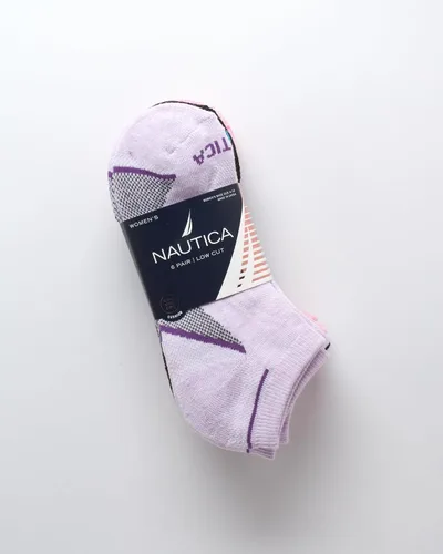 Miniatura 2 de Nautica Calcetines deportivos de corte bajo para mujer (paquete de 6)