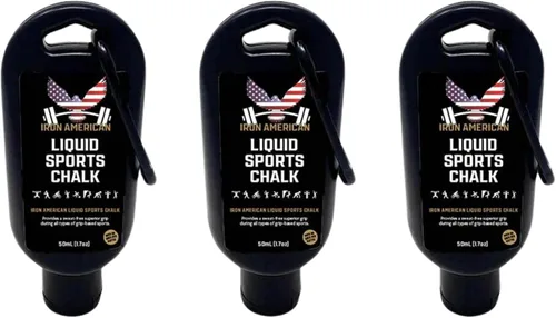 Miniatura 11 de IRON AMERICAN Tiza líquida - Tiza de agarre duradera y sin suciedad para levantamiento de pesas, gimnasia, escalada en roca y entrenamiento físico
