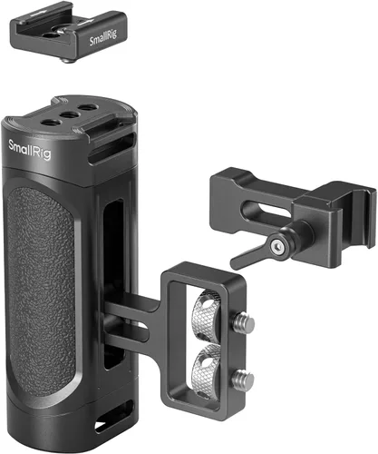 Miniatura 8 de SMALLRIG Mini Mango Lateral Empuñadura con Doble Montaje de Tornillo 1/4"-20 para Cámara Digital sin Espejo Cámara DSLR Jaula de Cámara Pequeña