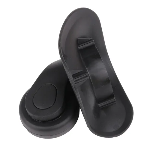 Miniatura 2 de 2 pares de ruedas de repuesto para equipaje giratorio 360 ruedas de maleta doble rodillo negro (W041)