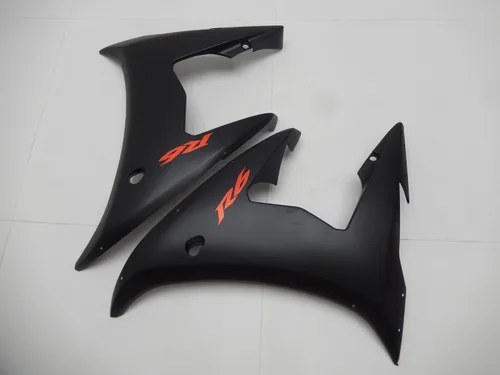 Miniatura 5 de Carenado para Yamaha YZF R6 2003-2005 y YZF R6S 2006-2009 (01 negro mate brillante)