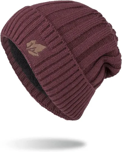 Miniatura 2 de Gorro de punto para hombre, gorro de invierno cálido Skullies para ciclismo al aire libre