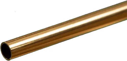 Miniatura 22 de K & S PRECISION METALS 8126 3PK3/32 x 12 BRS RND Tubo, paquete de 3, latón