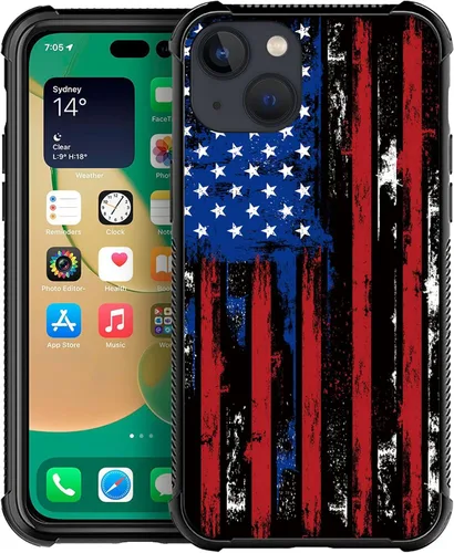 Miniatura 7 de Funda compatible con iPhone X/XS, diseño de bandera estadounidense de béisbol, TPU suave, a prueba de golpes, de vidrio templado, para iPhone X/XS