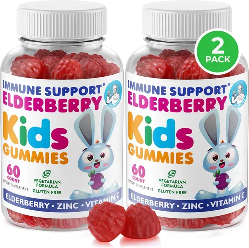 Miniatura 11 de DR. MORITZ Gomitas de saúco para niños y niños pequeños, refuerzo del sistema inmunológico, apoyo a la salud con extracto de bayas de saúco
