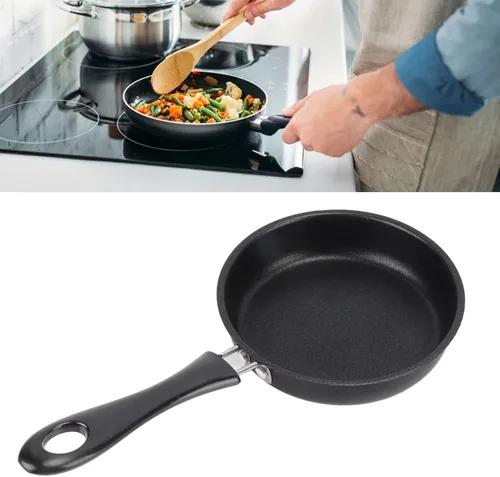 Miniatura 4 de Ymiko Sartén antiadherente profesional que evita que se pegue a prueba de humo ligero de acero inoxidable para tortilla de huevos, apto