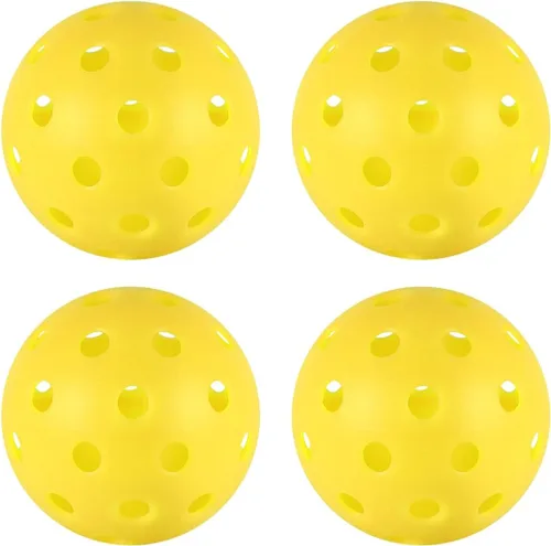 Miniatura 15 de 4/6/12/20/50/100 bolas de pickleball, bolas de pickleball de 40 agujeros para exteriores, juego de bolas de pepinillo espaciadas de precisión de 100