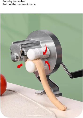 Miniatura 5 de Cavatelli - Máquina para hacer pasta de ñoquis con manivela, máquina para hacer pasta casera, macarrones para ñoquis, conchas marinas, herramienta
