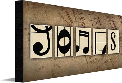 Miniatura 9 de Personal-Prints MUSIC - Decoración artística con nombre personalizado o regalo para el músico o profesor de música, piano personalizado o cualquier
