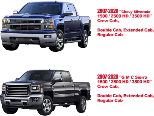 Miniatura 5 de YIERTAI Fundas para asientos de camioneta para Chevy Chevrolet Silverado GMC Sierra, ajuste personalizado 2007-2025 2026 1500/2500/3500 Trail Boss