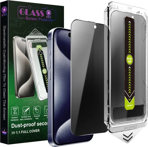 Miniatura 9 de Paquete de 2 protectores de pantalla antiespía de privacidad mate para iPhone X/XS/11 Pro (5.8 pulgadas), vidrio templado 9H, antirreflejos
