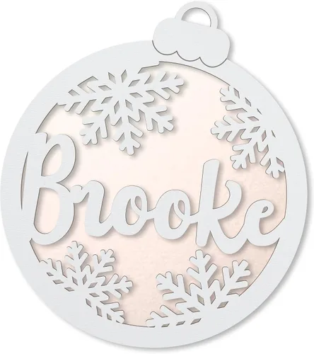 Miniatura 11 de Bolas de madera para árboles, regalos personalizados, adorno de Navidad, decoración de Navidad, regalos familiares, regalos de adorno de vacaciones