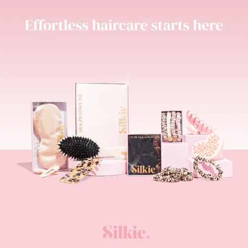 Miniatura 6 de SILKIE Juego de 4 coleteros de seda de morera 100% pura, color negro, marrón, chocolate, rosa, nude, neutro, bolsa de viaje para todos los días
