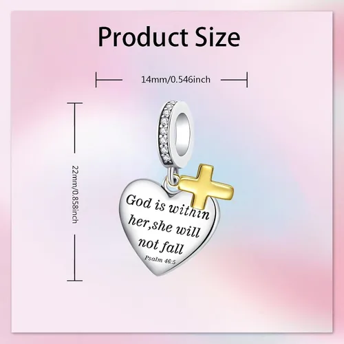 Miniatura 5 de Dije de cumpleaños de moda con forma de corazón, colgante de plata de ley 925, compatible con pulseras y collar, dije de joyería, regalo