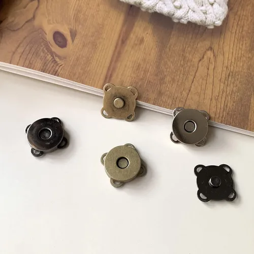Miniatura 5 de WAFJMAF - 10 juegos de cierres magnéticos para bolsas, botones a presión, monedero ideal para cierre, bolso, ropa, costura, manualidades, no Negro