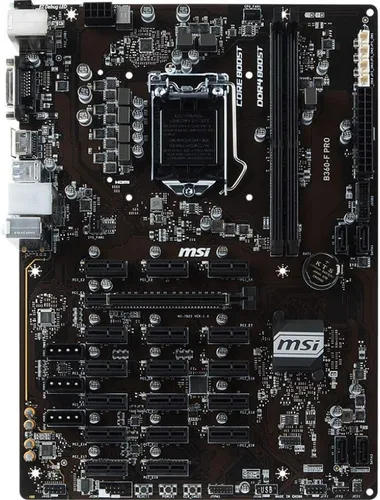 Miniatura 3 de MSI Serie Pro Intel Coffee Lake B360 LGA 1151 BTC ETH LTC Placa Base de Minería de Criptomonedas ATX (B360-F PRO)