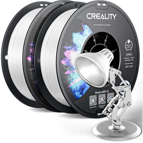 Miniatura 31 de Filamento PETG oficial para impresora 3D Creality de 0.069 in, 2.2 lbs, alta precisión, fuerte dureza, inodoro, mejor flujo, impresión 3D resistente