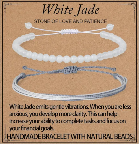 Miniatura 77 de LPBeads Pulsera de piedra natural hecha a mano de tamaño ajustable