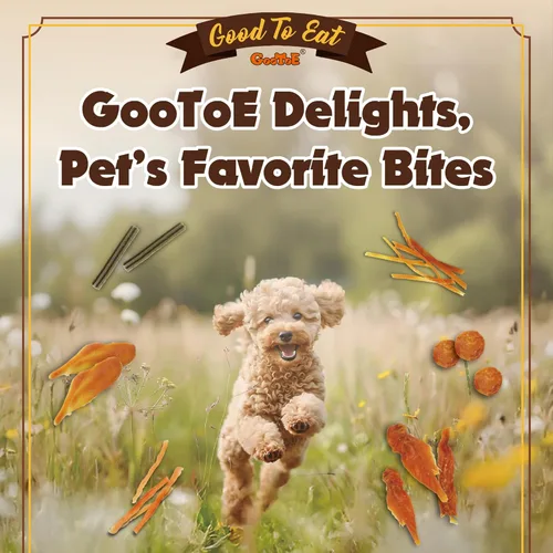 Miniatura 7 de Gootoe Golosinas para perros, carne seca de pollo para perros, golosinas de entrenamiento para perros; alta en proteínas, sin gluten