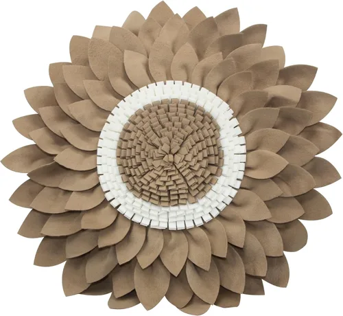 Miniatura 34 de Almohada de flores – Almohadas decorativas de girasol – Almohada redonda de margaritas de flores 3D – Almohada redonda de acento de girasol – Soleado