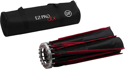 Miniatura 2 de Fotodiox Caja de luz parabólica EZ-Pro DLX de 28 pulgadas con Bowens Gemini y Calumet Travelite - Caja de luz plegable rápida de 28 pulgadas