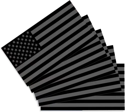 Miniatura 6 de CANTENDO 5 calcomanías adhesivas de bandera de ala de la fuerza aérea, bandera de ala de la fuerza aérea, calcomanías de vinilo reflectante