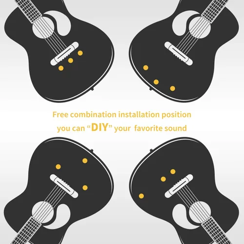 Miniatura 7 de Pastilla de guitarra acústica Donner, pastillas de guitarra Sound Seeker Transductor de sonido puro para violonchelo, banjo, ukelele, mandolina