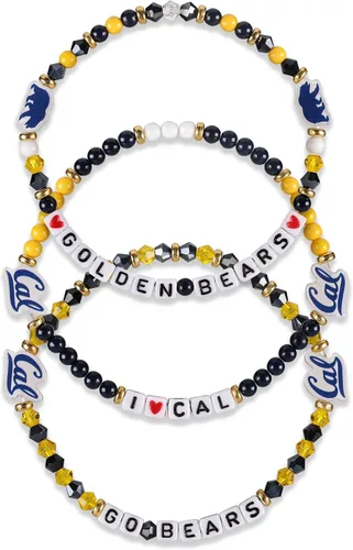 Miniatura 71 de FOCO NCAA unisex-adulto Paquete de 3 Pulseras de la Amistad con Cuentas con Logotipo de Equipo Universitario de la NCAA Oficialmente Licenciadas