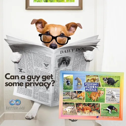 Miniatura 4 de Rompecabezas de 100 piezas de perros haciendo caca para niños - Divertido rompecabezas de cachorritos haciendo caca, gran regalo para amantes