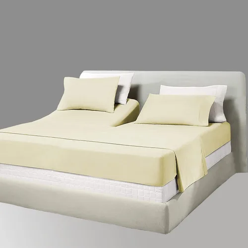 Miniatura 22 de PURE ECO Juego de sábanas de algodón natural, 5 piezas, tamaño King dividido, color beige, calidad suave, bolsillo profundo de 16 pulgadas, juego