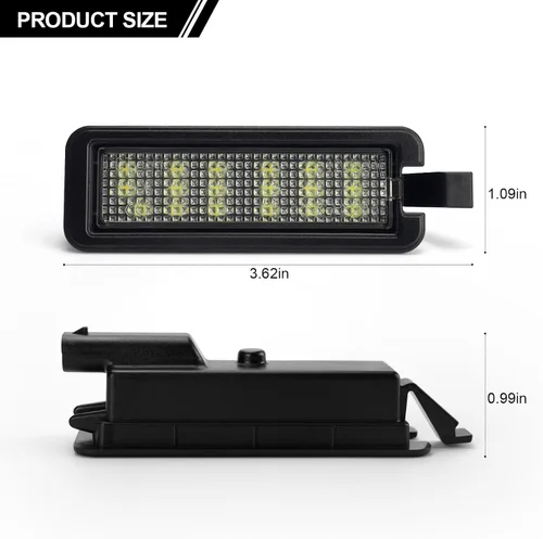 Miniatura 8 de Luces LED para matrícula compatibles con Dodge Charger Challenger Chrysler 300 2015-2023, luz de matrícula de repuesto