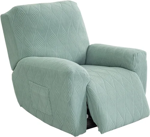 Miniatura 14 de KRFOONN Fundas elásticas para sillón reclinable con estampado, fundas para sillas reclinables de 4 piezas, fundas para sillón reclinable Lazy Boy