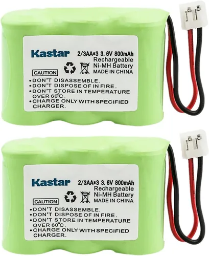 Miniatura 4 de Kastar Paquete de 1 batería de repuesto Ni-MH de 3.6V 800mAh para Radio Shack SP-806, SP-807 CS0139, CS90016, CS90017, ET521, ET551, SP502, SP503