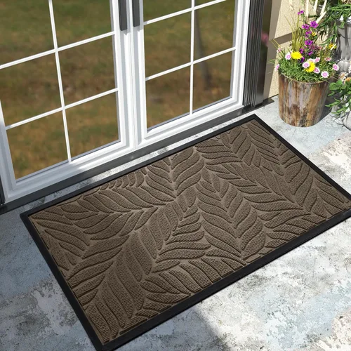 Miniatura 26 de Yimobra Tapete para puerta delantera para interiores y exteriores, 29.5 x 17 pulgadas, impermeable, para todas las estaciones, para entrada